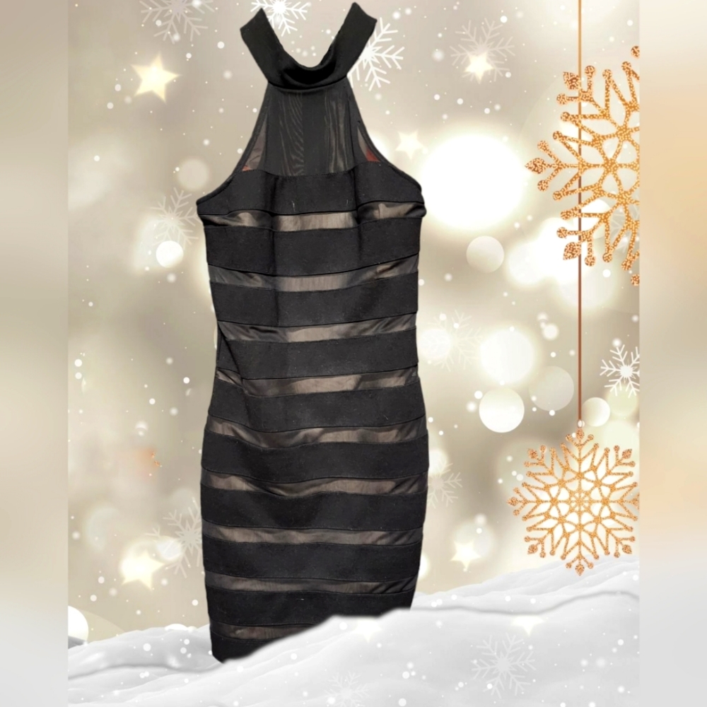 Mystic Sheeth Bodycon Black Dress